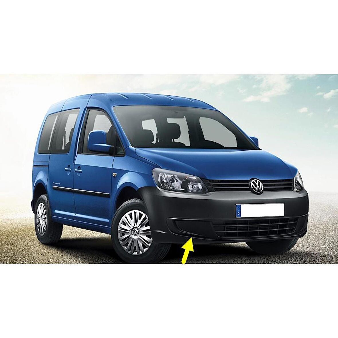 VW Caddy 2011-2015 Ön Tampon Sağ Sis Kapağı Sissiz 2K5853666