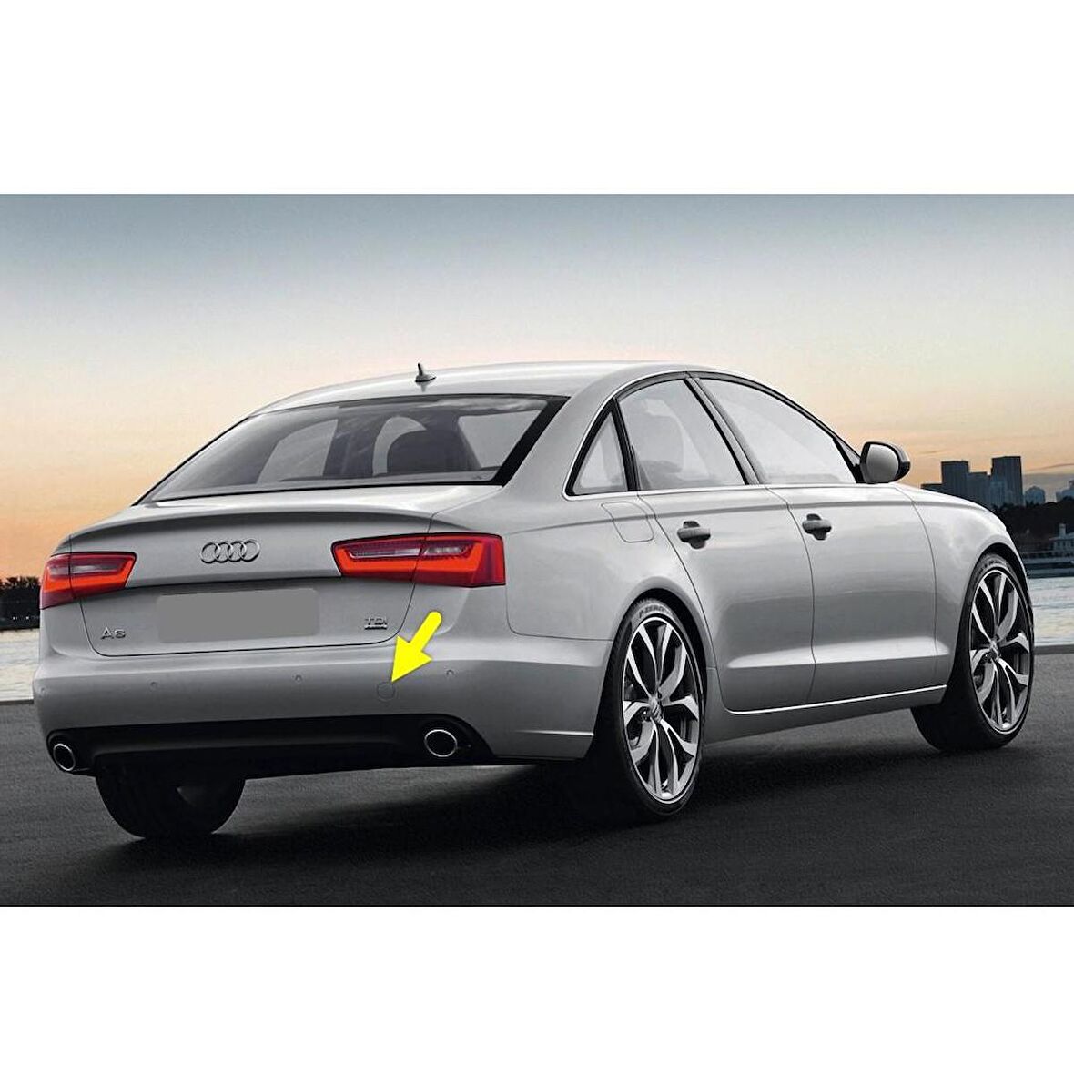 Audi A6 2012-2014 Arka Tampon Çeki Çekme Demiri Kapağı 4G5807441