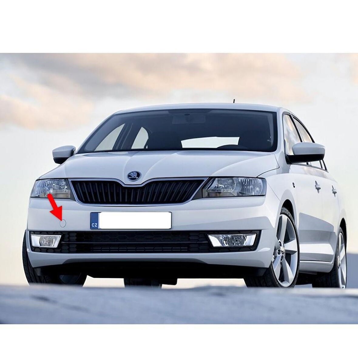 Skoda Rapid 2012-2021 Ön Tampon Çeki Çekme Demiri Kapağı 5JA807241