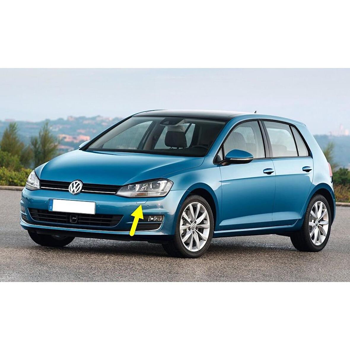 VW Golf 7 2013-2017 Sol Far Yıkama Motoru Kapağı 5G0955109