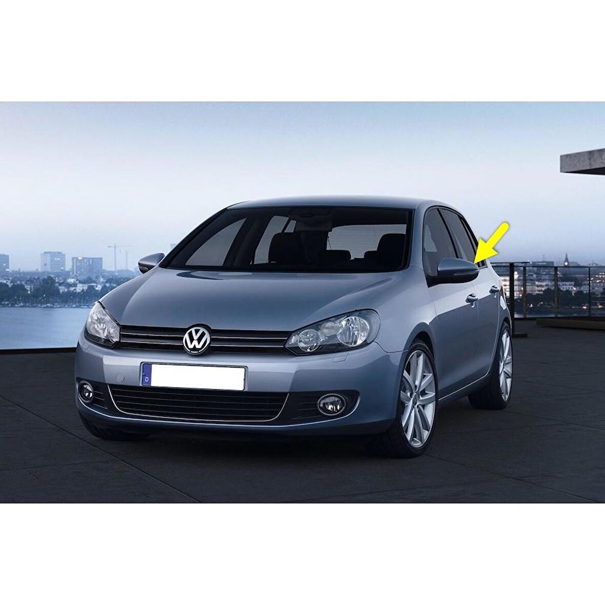 VW Golf 6 2009-2012 Sol Dış Dikiz Aynası Kapağı 5K0857537
