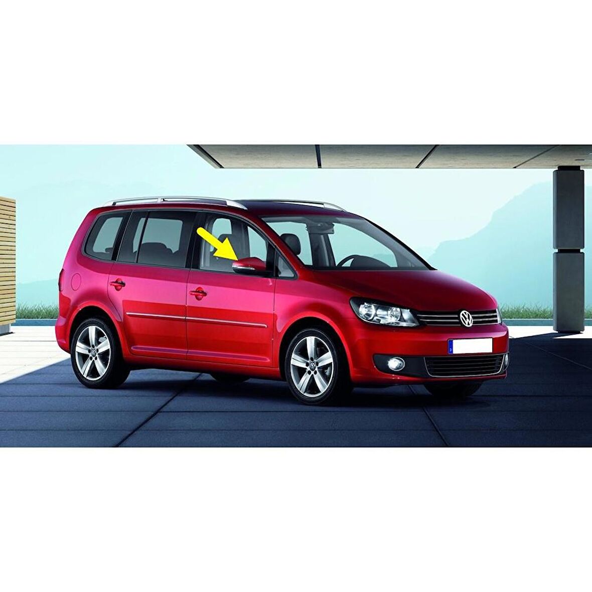 VW Touran 2010-2015 Sağ Dış Dikiz Aynası Kapağı 5K0857538