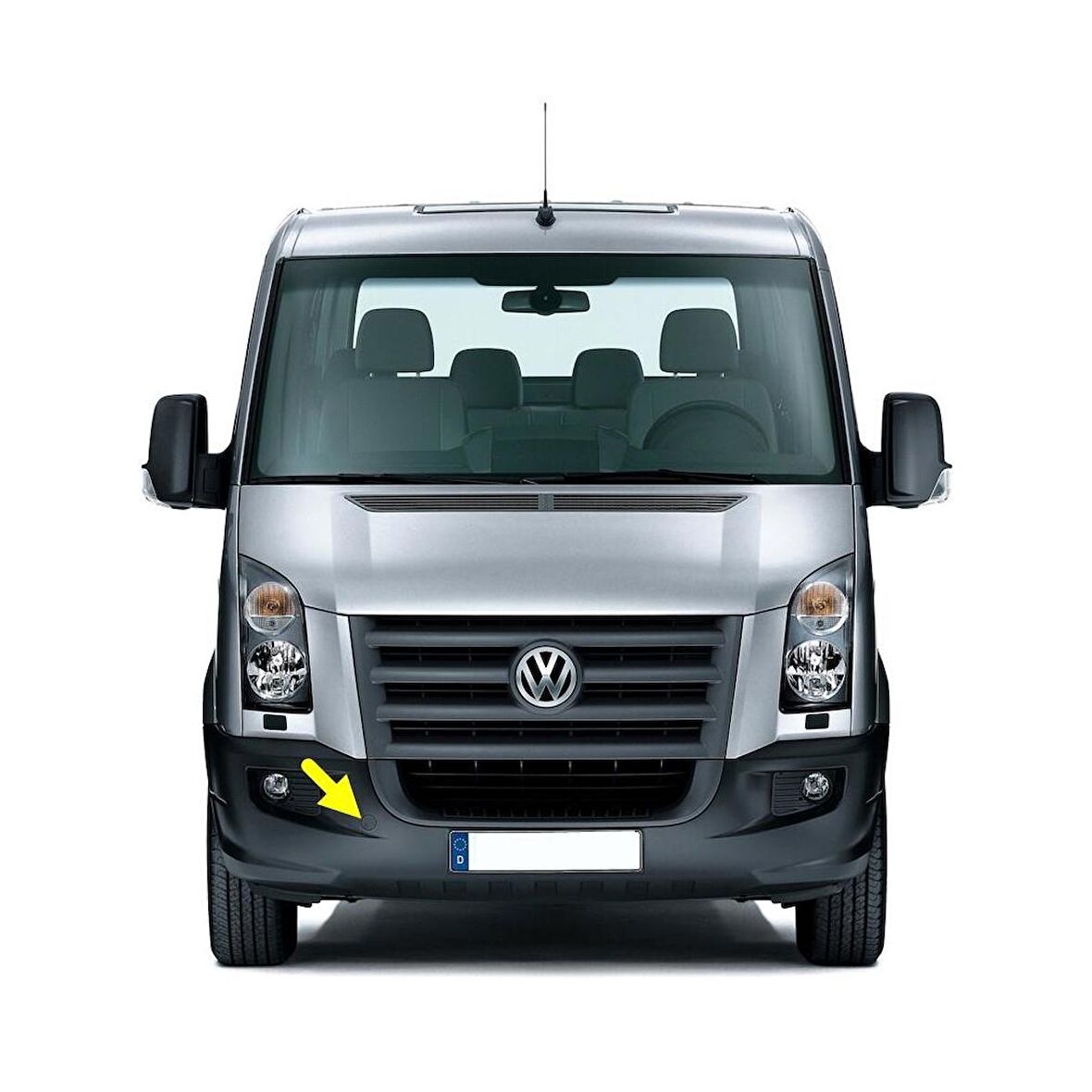 VW Crafter 2006-2016 Ön Tampon Çeki Çekme Demiri Kapağı 2E0853293