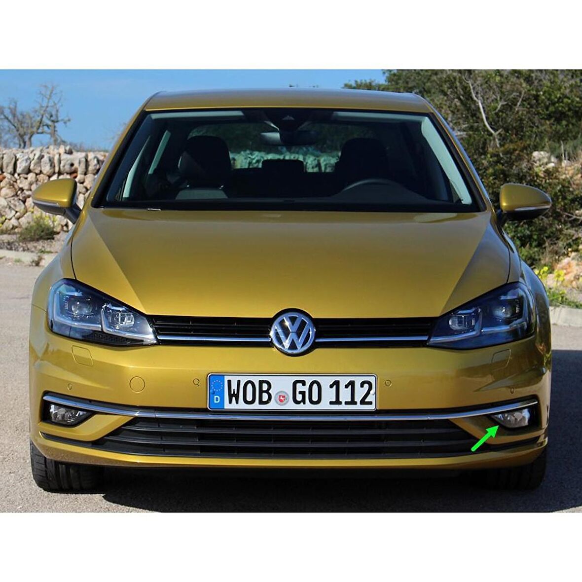 VW Golf 7.5 2017-2020 Ön Tampon Sol Sis Farı Çerçevesi 5G0853211H