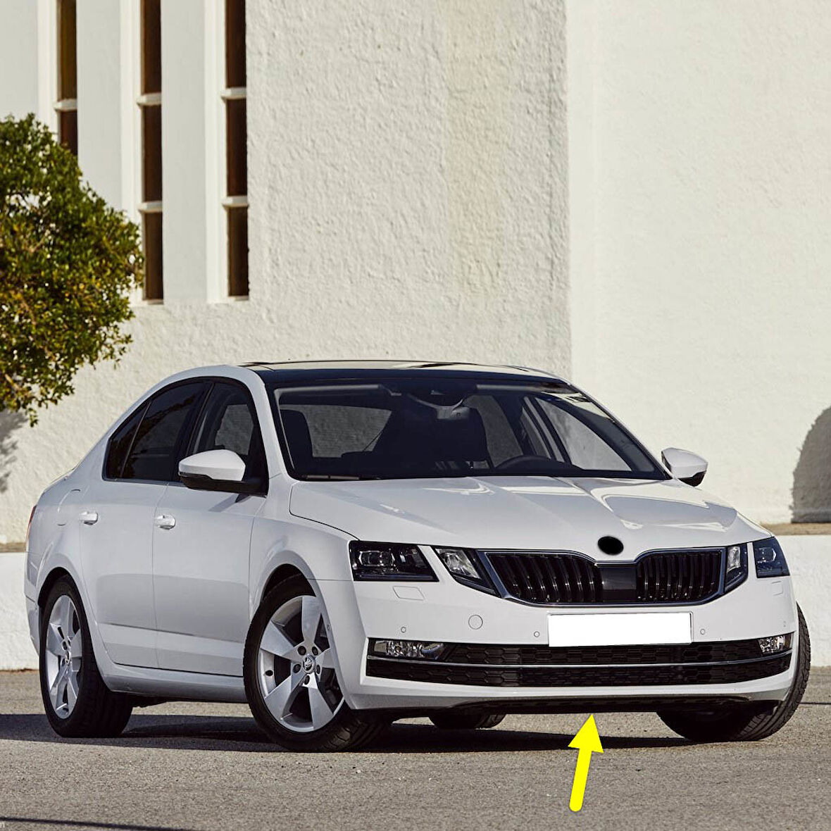 Skoda Octavia 2018-2020 Ön Tampon Alt Koruma Spoyleri 5E0807611D