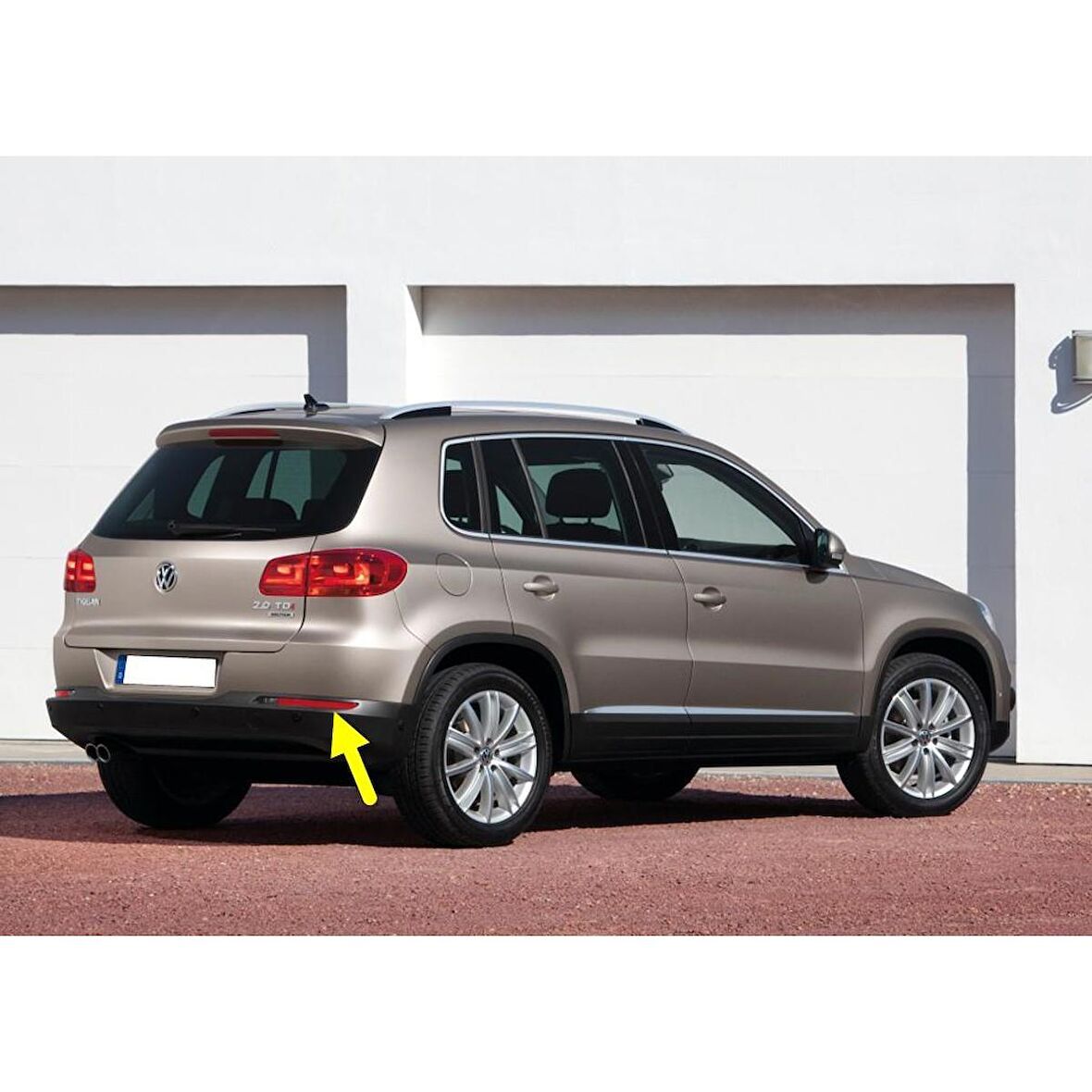 VW Tiguan 2012-2015 Sağ Arka Tampon Reflektörü Kedi Gözü 5N0945106