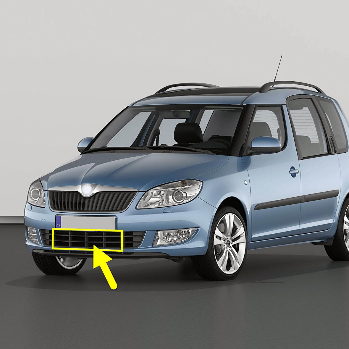 Skoda Roomster 2011-2015 Ön Tampon Izgara Orta Parçası 5J0853677A