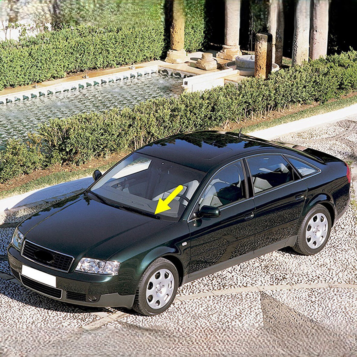 Audi A6 2002-2004 Ön Cam Sol Sürücü Taraf Silecek Kolu 4B1955407D