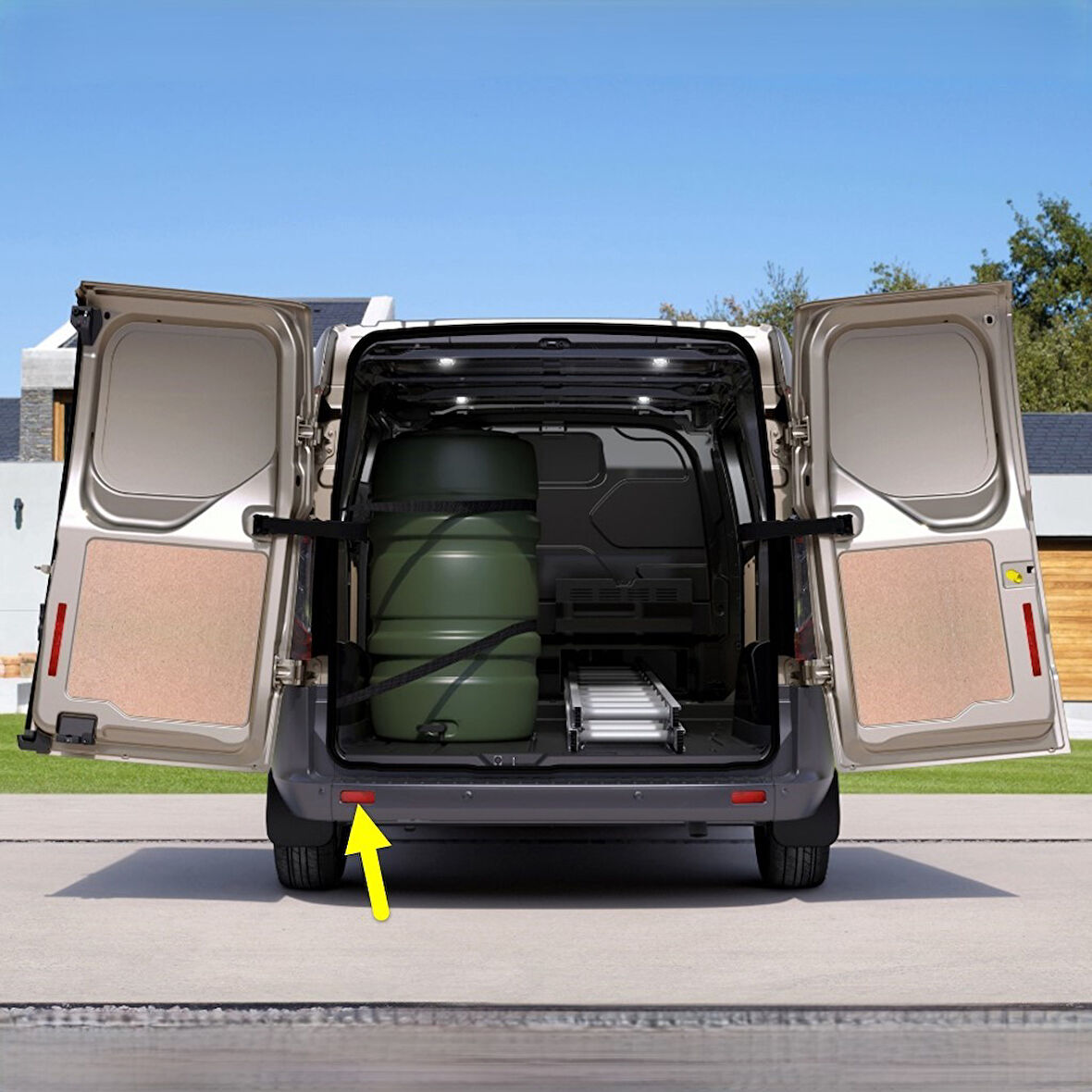 Ford Transit Custom 2013-2023 Arka Tampon Sol Reflektör Kedi Gözü
