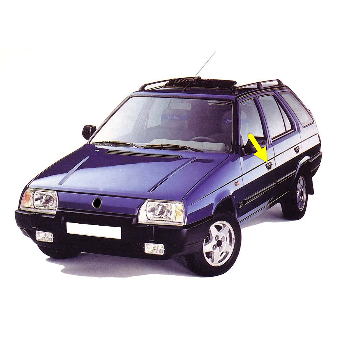 Skoda Forman 1988-1995 Sol Ön Kapı Dış Açma Kolu 115988104