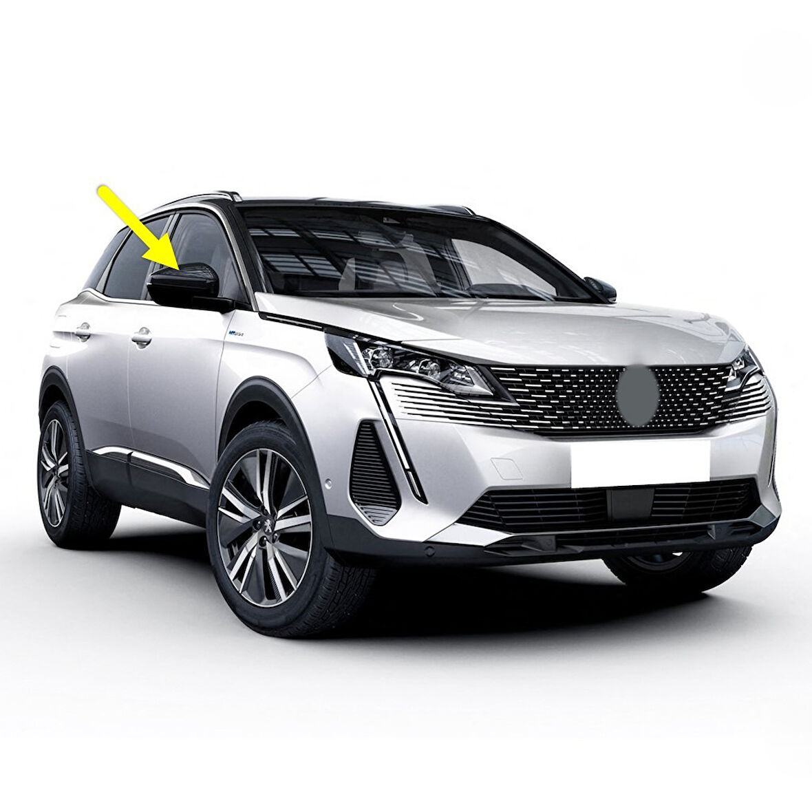 Peugeot 3008 2021-2023 Sağ Dış Dikiz Aynası Üst Kapağı