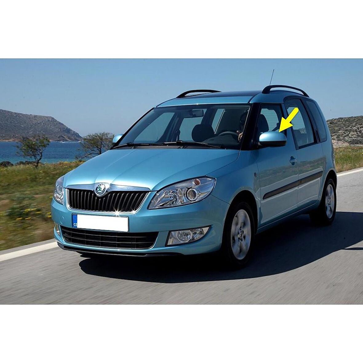 Skoda Roomster 2006-2015 Sol Dış Dikiz Aynası Kapağı 5J0857537A