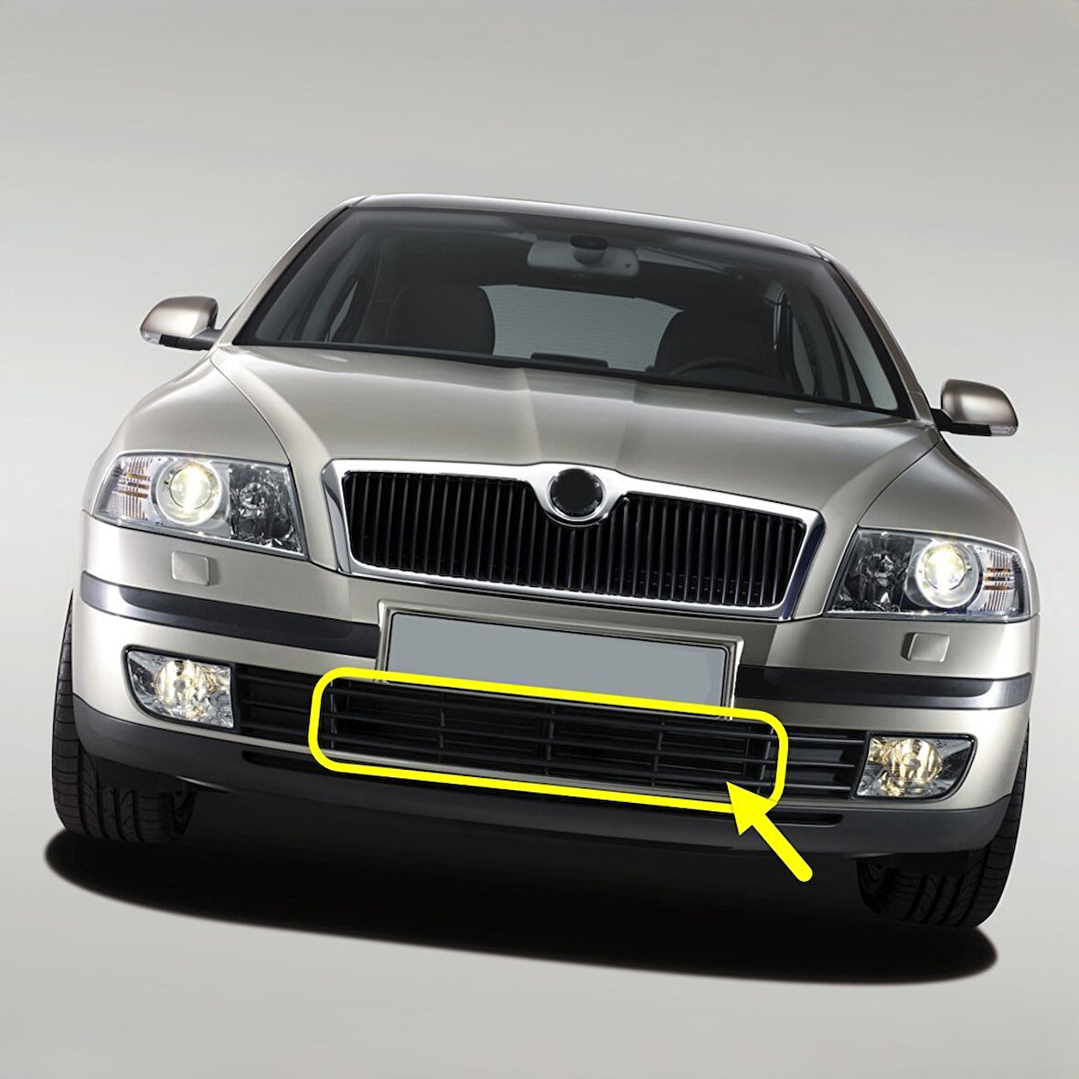 Skoda Octavia A5 2005-2008 Ön Tampon Orta Izgara Orta Parça 1Z0853677