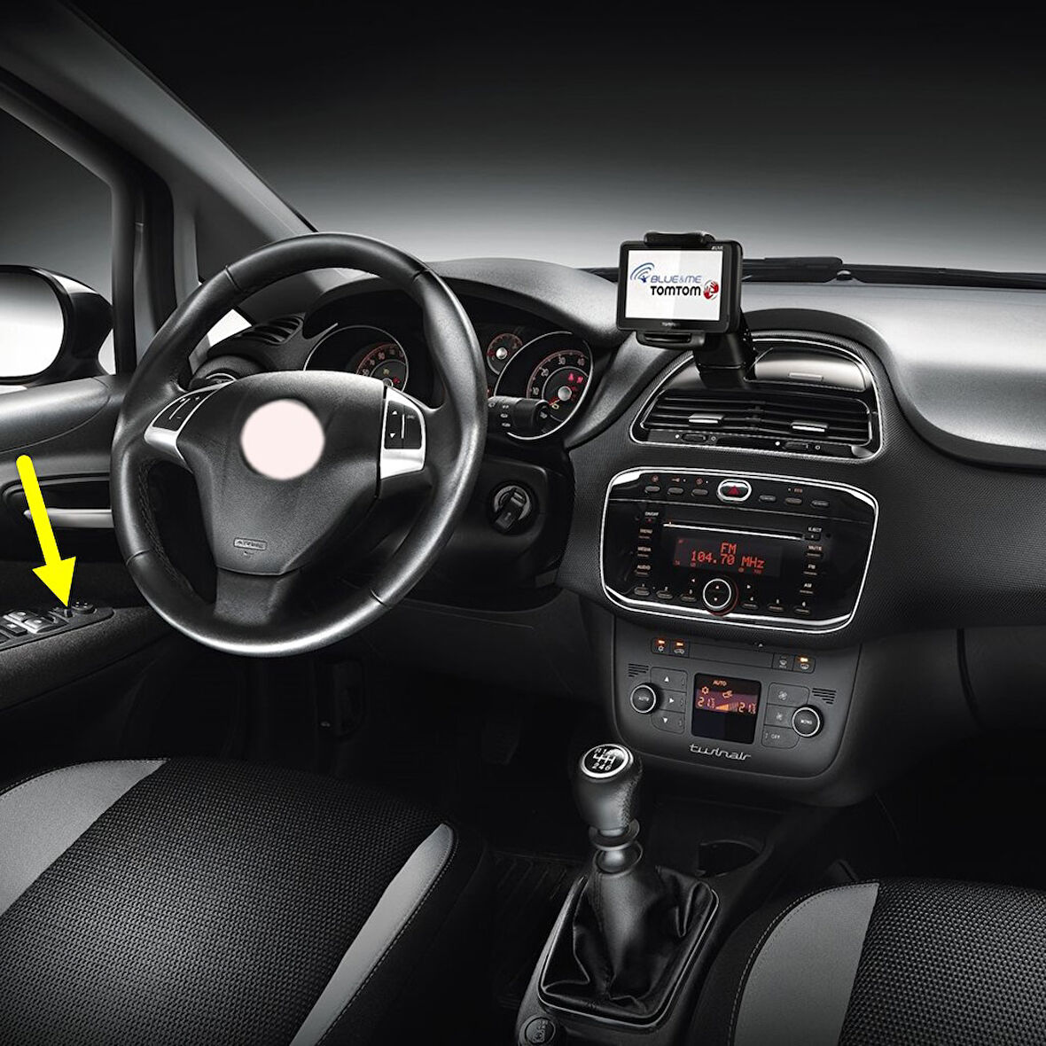 Fiat Punto Pop 2012-2017 Dış Dikiz Ayna Ayar Düğmesi Tuşu 735380444