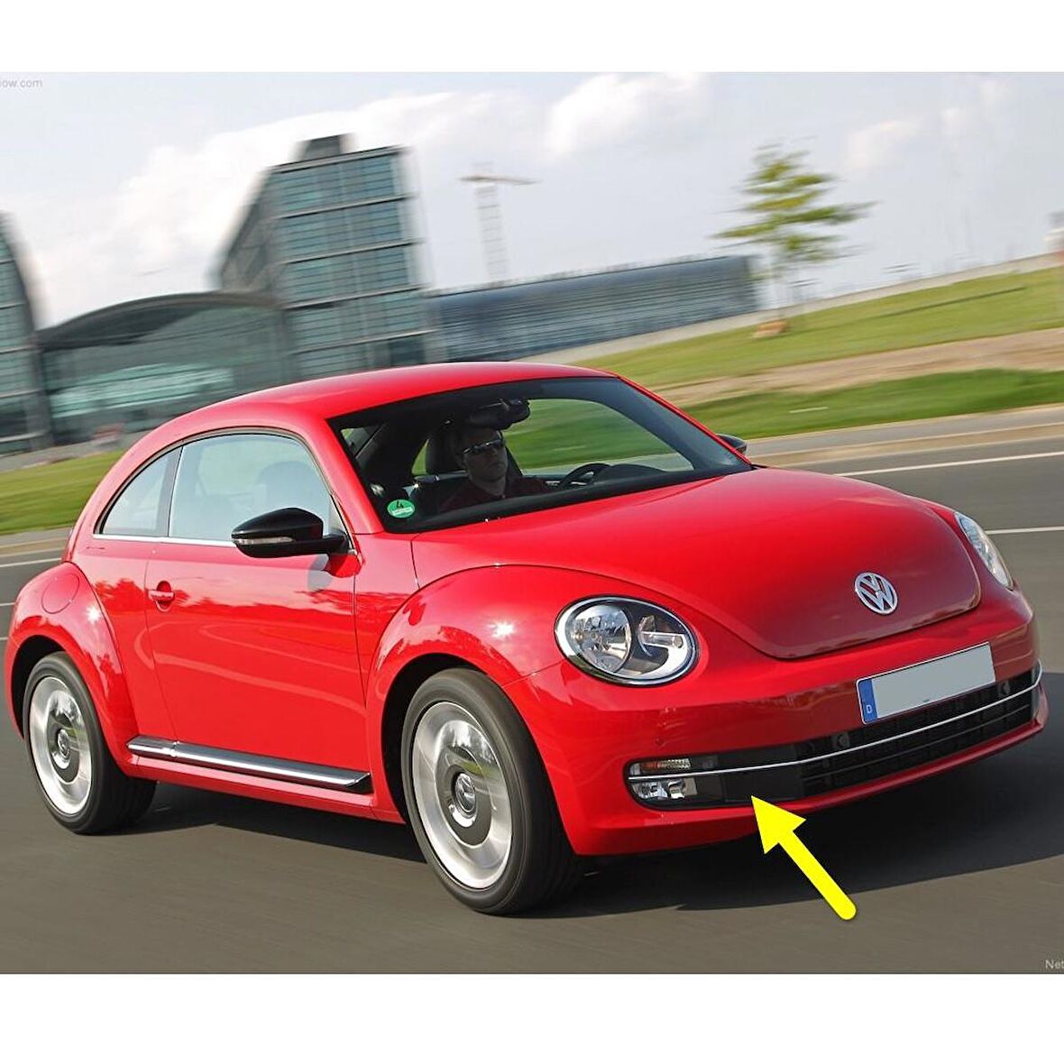 VW Beetle 2012-2016 Ön Tampon Sağ Sis Farı Kapağı Kromlu 5C5854662C