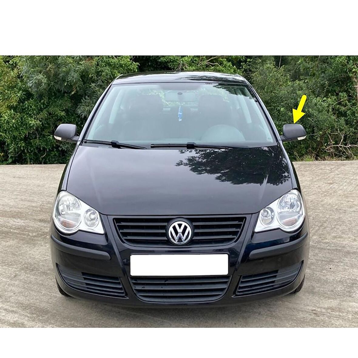 VW Polo 2005-2009 Sol Dış Dikiz Ayna Kapağı Siyah 1Z0857537