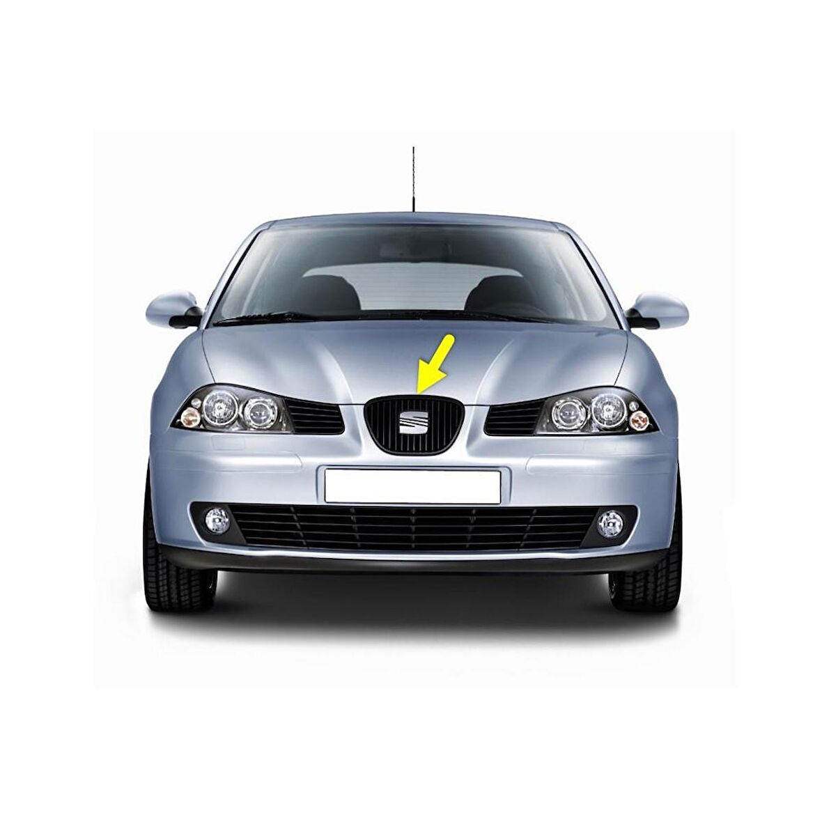 Seat İbiza 2003-2009 Ön Panjur Izgara Siyah Tip 6L0853651D