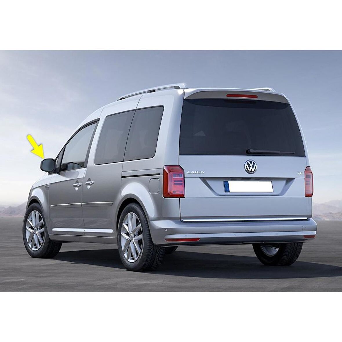 VW Caddy 2016-2020 Sol Dış Dikiz Ayna Çerçevesi 2K5858553