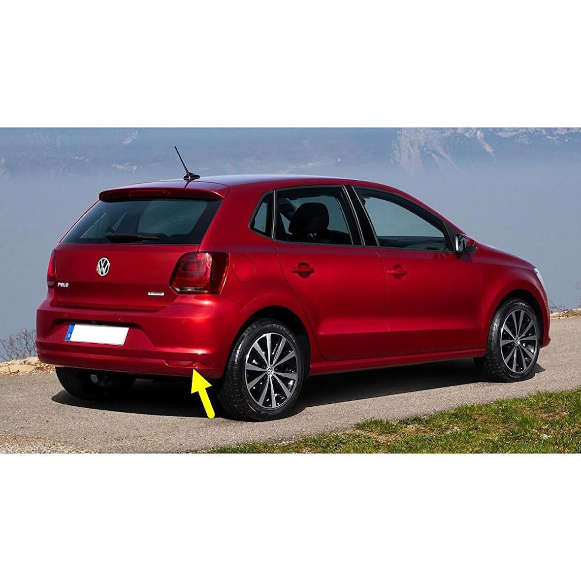 VW Polo 2015-2017 Arka Tampon Sağ Reflektörü Kedi Gözü 6C0945106B