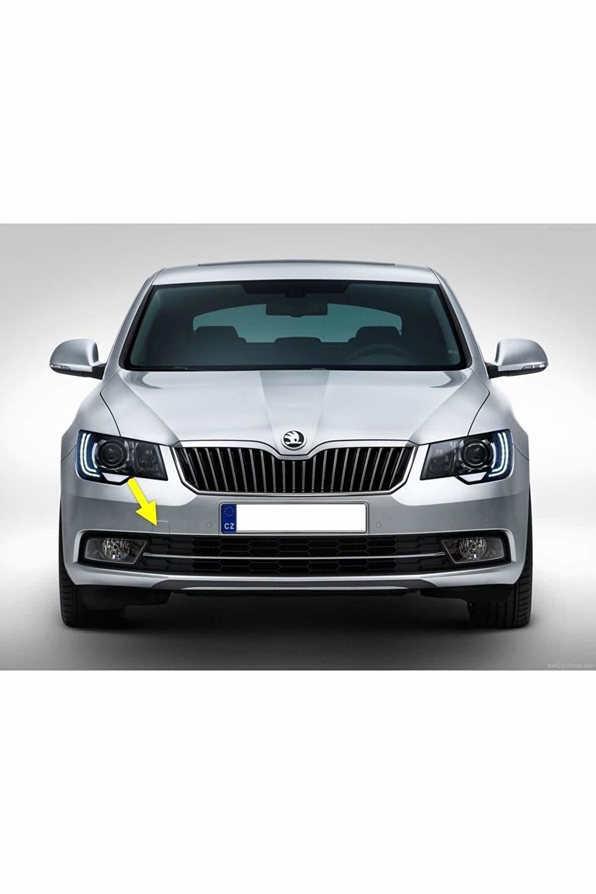 Skoda Superb 2 2014-2015 Uyumlu  Ön Tampon Çeki Çekme Demiri Kapağı 3t0807241a