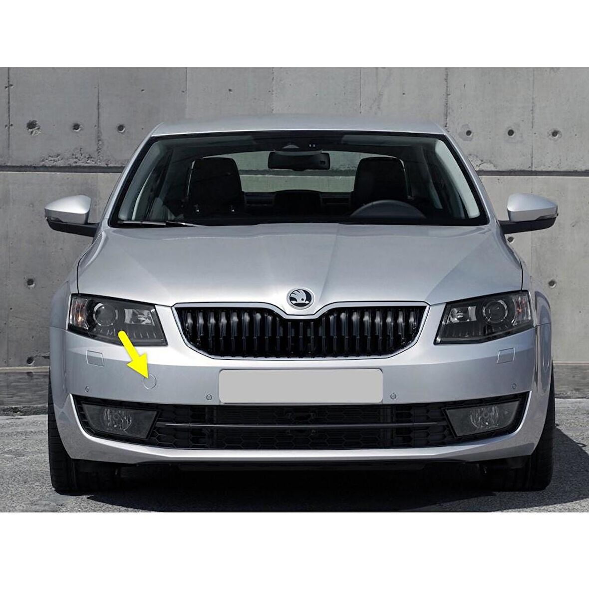 Skoda Octavia 3 2013-2017 Ön Tampon Çeki Demiri Kapağı 5E0807241