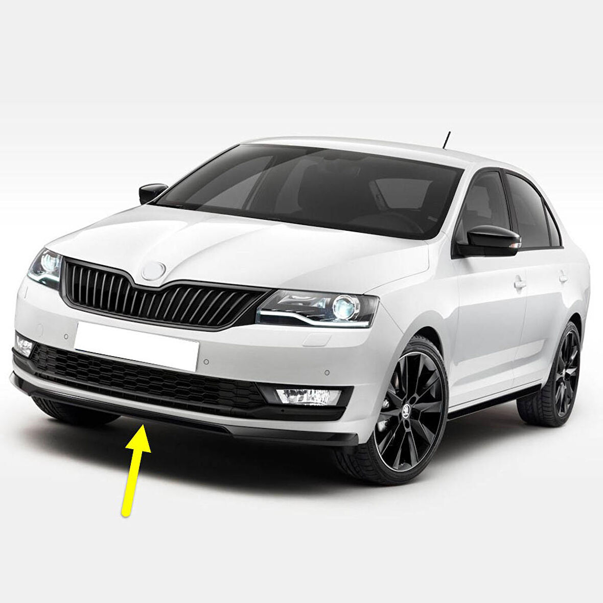 Skoda Rapid 2017-2021 Ön Tampon Alt Kaplama Spoyler 5JA807611