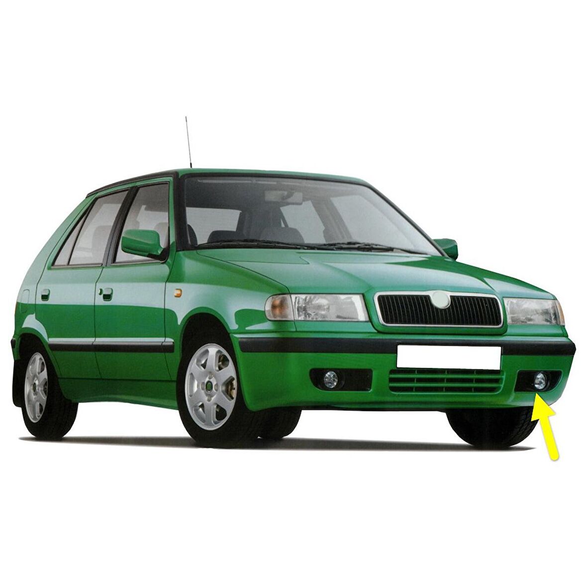 Skoda Felicia 1998-2001 Ön Tampon Sol Sis Farı Çerçevesi 6U0807431B