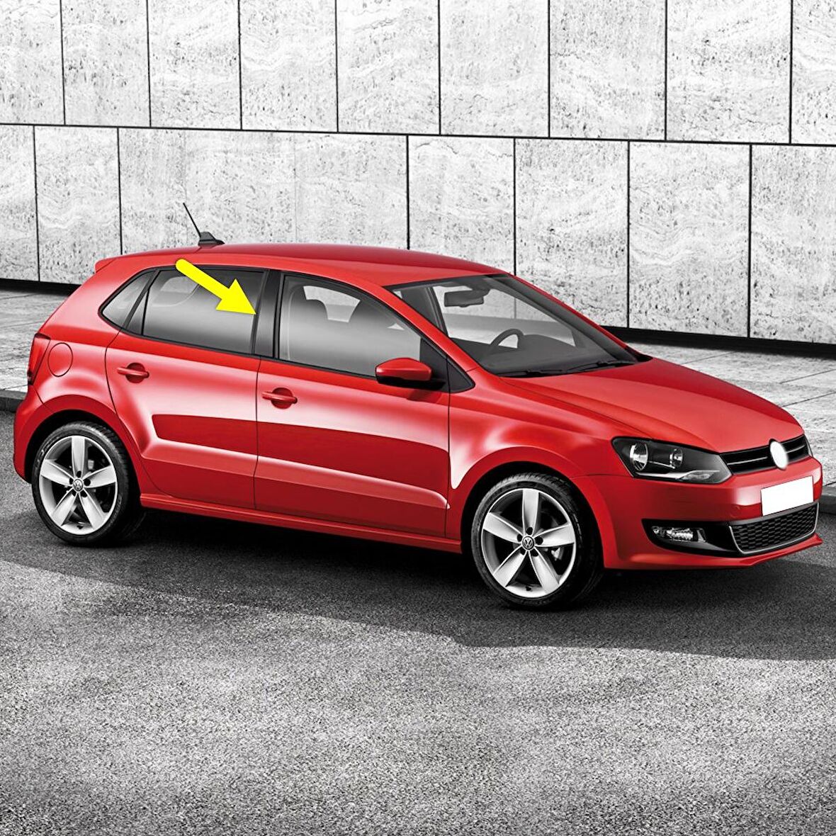 VW Polo 2010-2014 Sağ Kapı Orta B Direği Kaplaması Siyah 6R4853290A