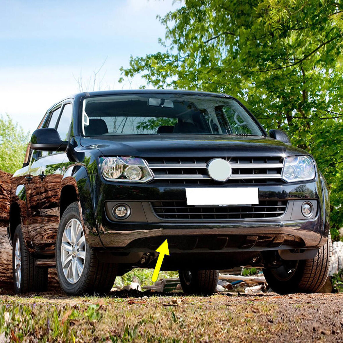 VW Amarok 2010-2012 Ön Tampon Sağ Alt Çeki Demiri Kapağı 2H7807155