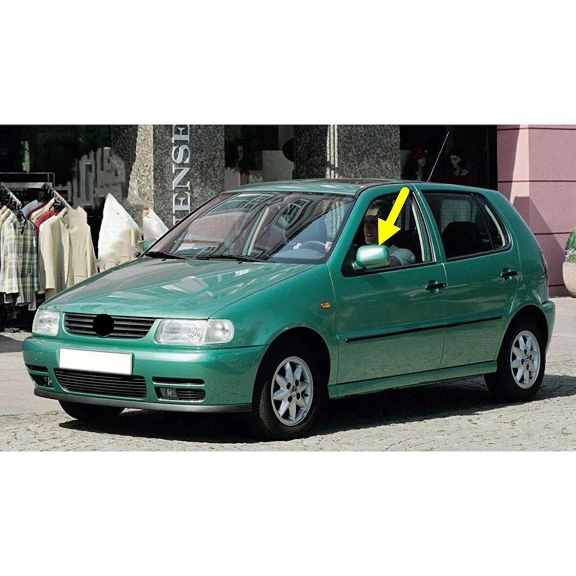 VW Polo HB 1994-1999 Sol Dış Dikiz Aynası Mekanik Ayar 6N1857507