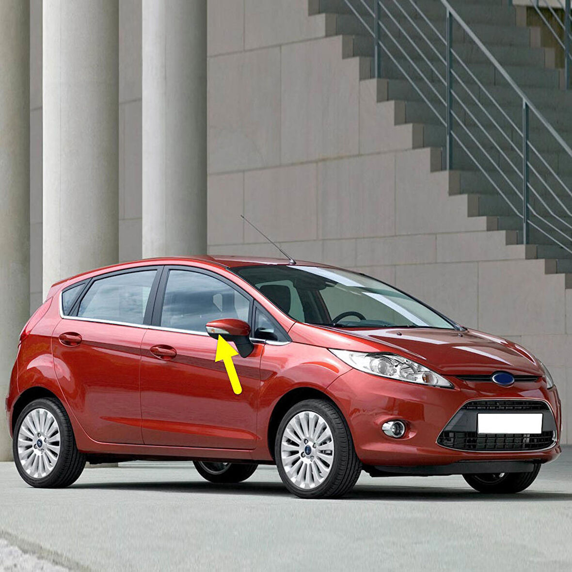 Ford Fiesta 2009-2017 Sağ Dış Dikiz Aynası Sinyal Lamba Camı