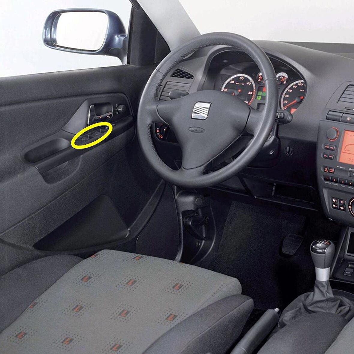 Seat İbiza 2000-2002 Sol Ön Kapı Cam Açma Düğmesi 6X0959855B