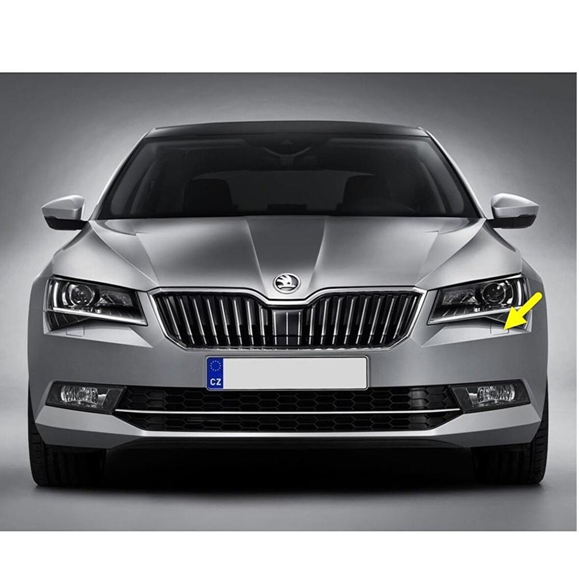 Skoda Superb 3 2015-2019 Sol Ön Far Yıkama Kapağı 3V0955109