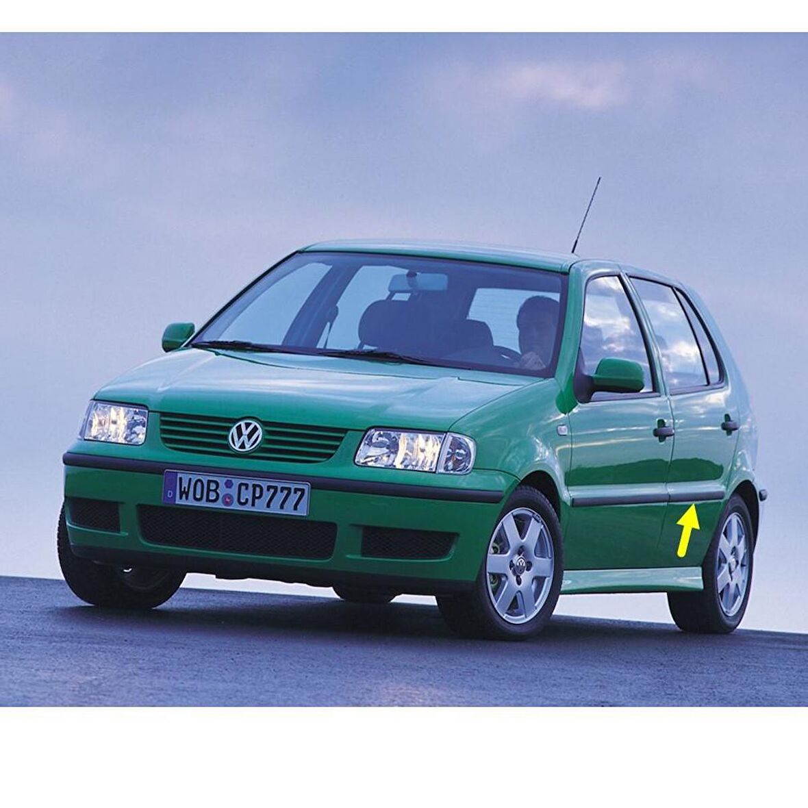 VW Polo HB 2000-2002 Ara Kasa Sol Arka Kapı Çıtası 6N4853073