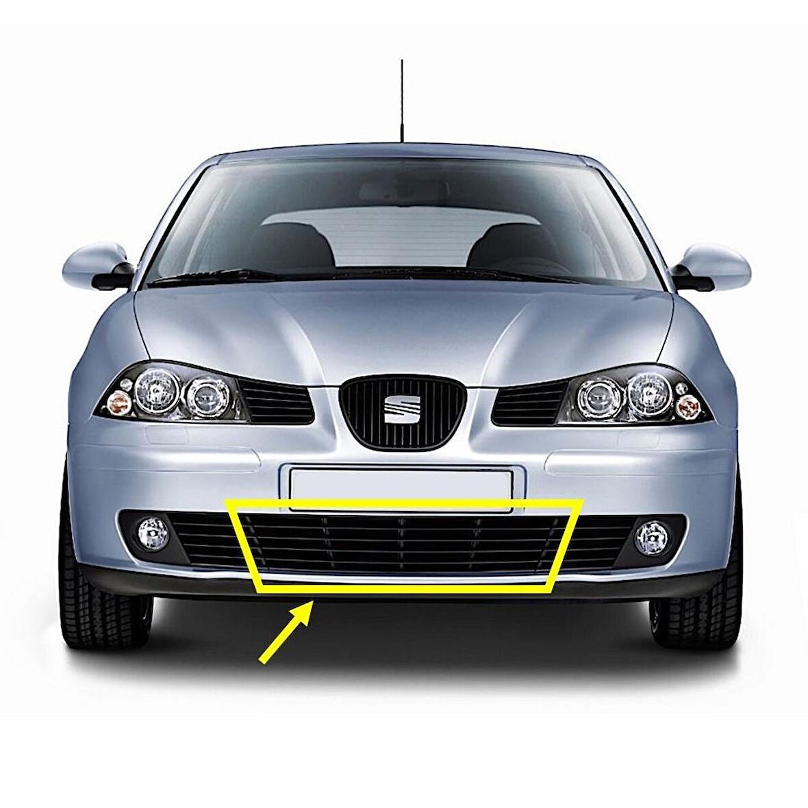 Seat İbiza 2002-09 Ön Tampon Alt Orta Izgarası Hava Kanalı 6L0853667A