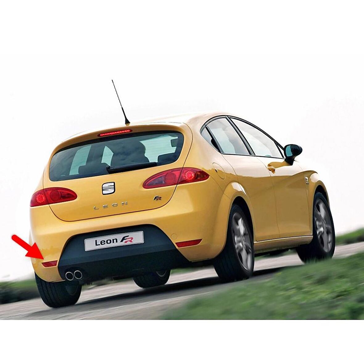 Seat Leon 2 FR 2006-2009 Arka Tampon Sol Alt Köşe Reflektörü 1P0945105E