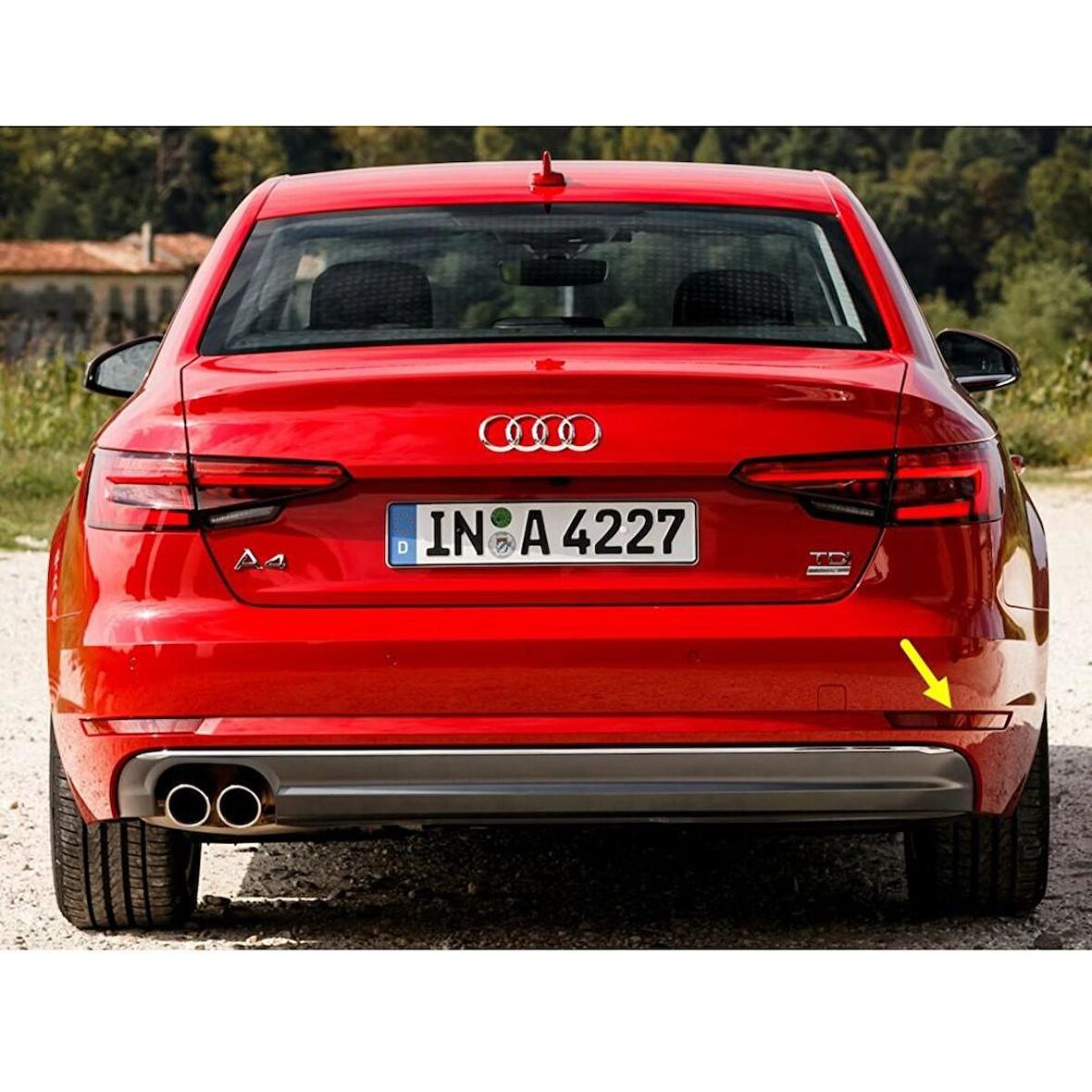 Audi A4 Sedan 2016-2020 Arka Tampon Sağ Alt Köşe Reflektörü 8W0945106C