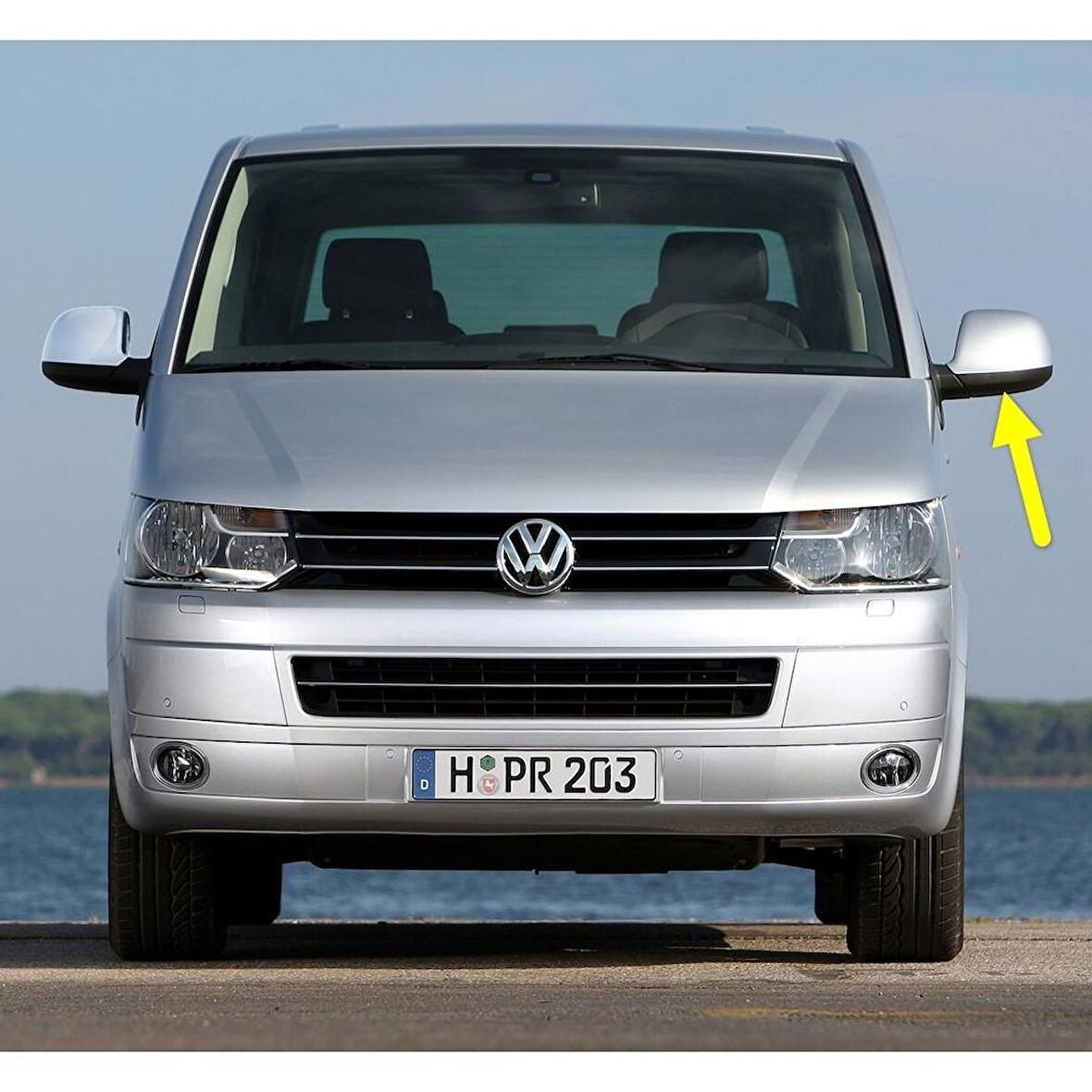 VW Transporter 2010-2015 Sol Dikiz Ayna Alt Plastik Kapak 7E1857603B