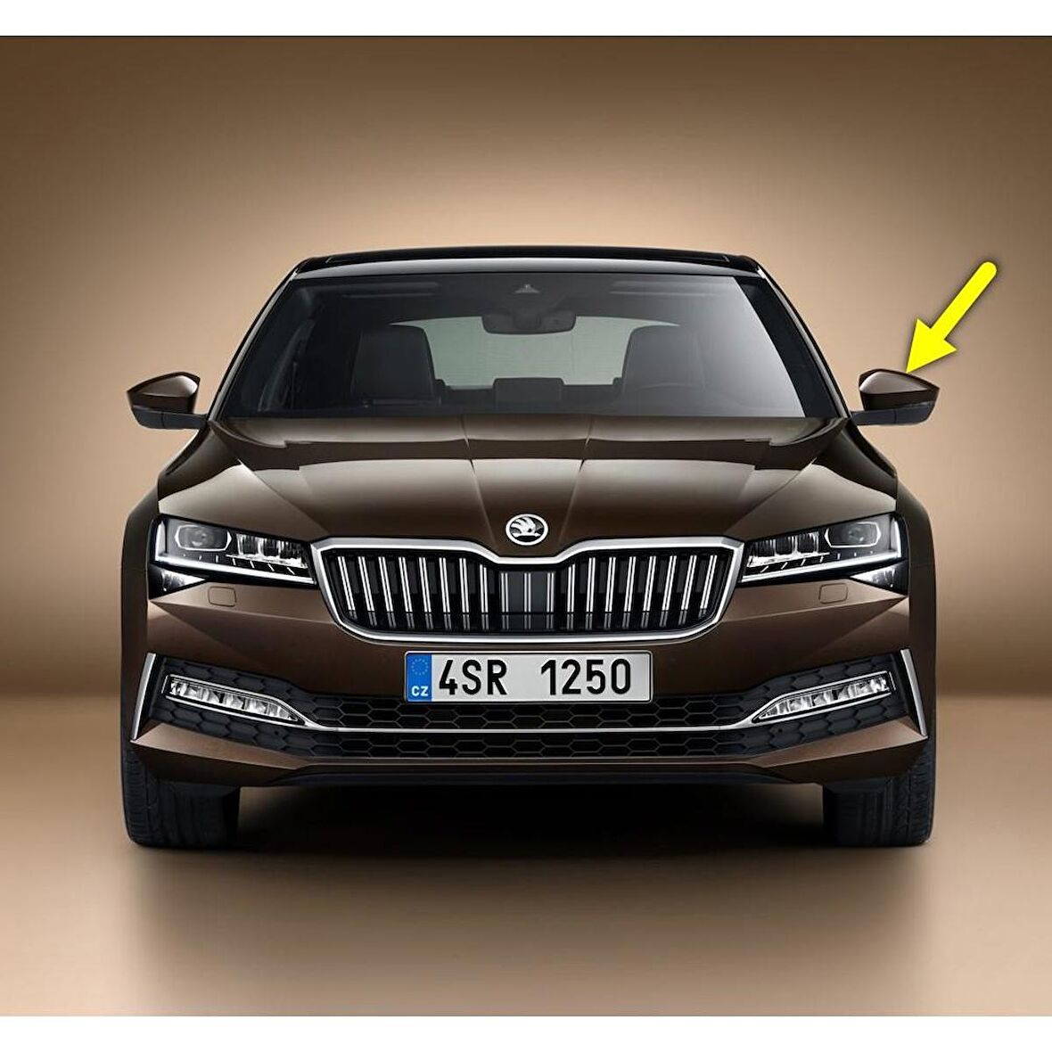 Skoda Superb 3 2020-2023 Sol Dış Dikiz Aynası Üst Kapağı 3V0857537A