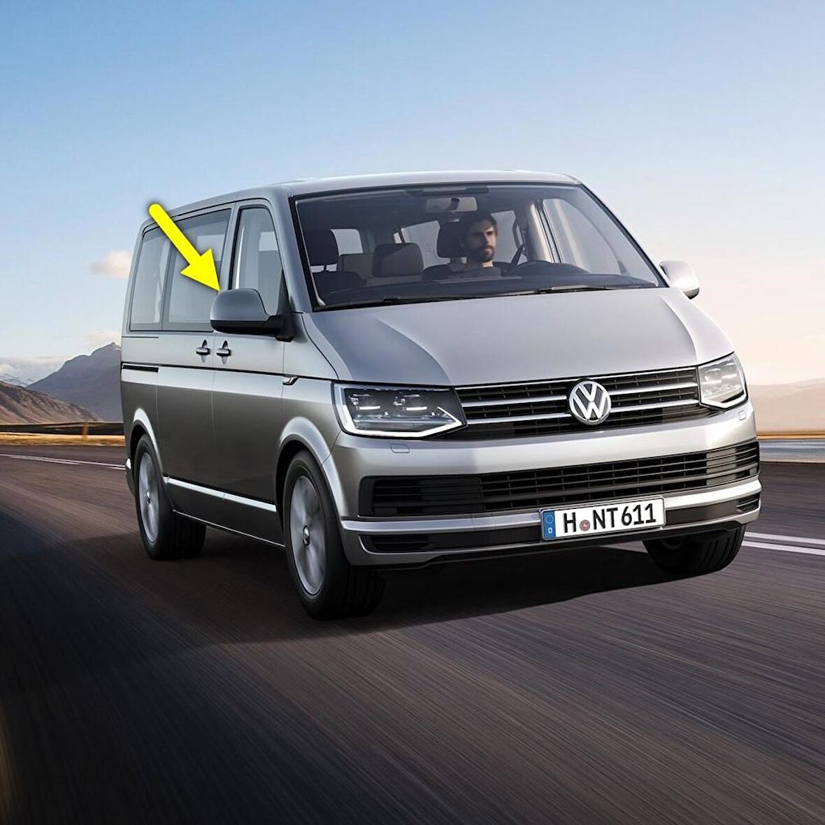 VW Transporter T6 2016-2019 Sağ Dikiz Aynası Üst Kapağı 7E1857528G