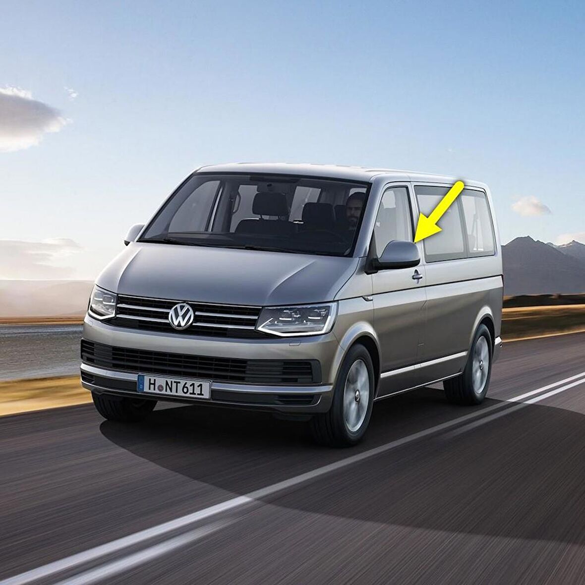 VW Transporter T6 2016-2019 Sol Dikiz Aynası Üst Kapağı 7E1857527G