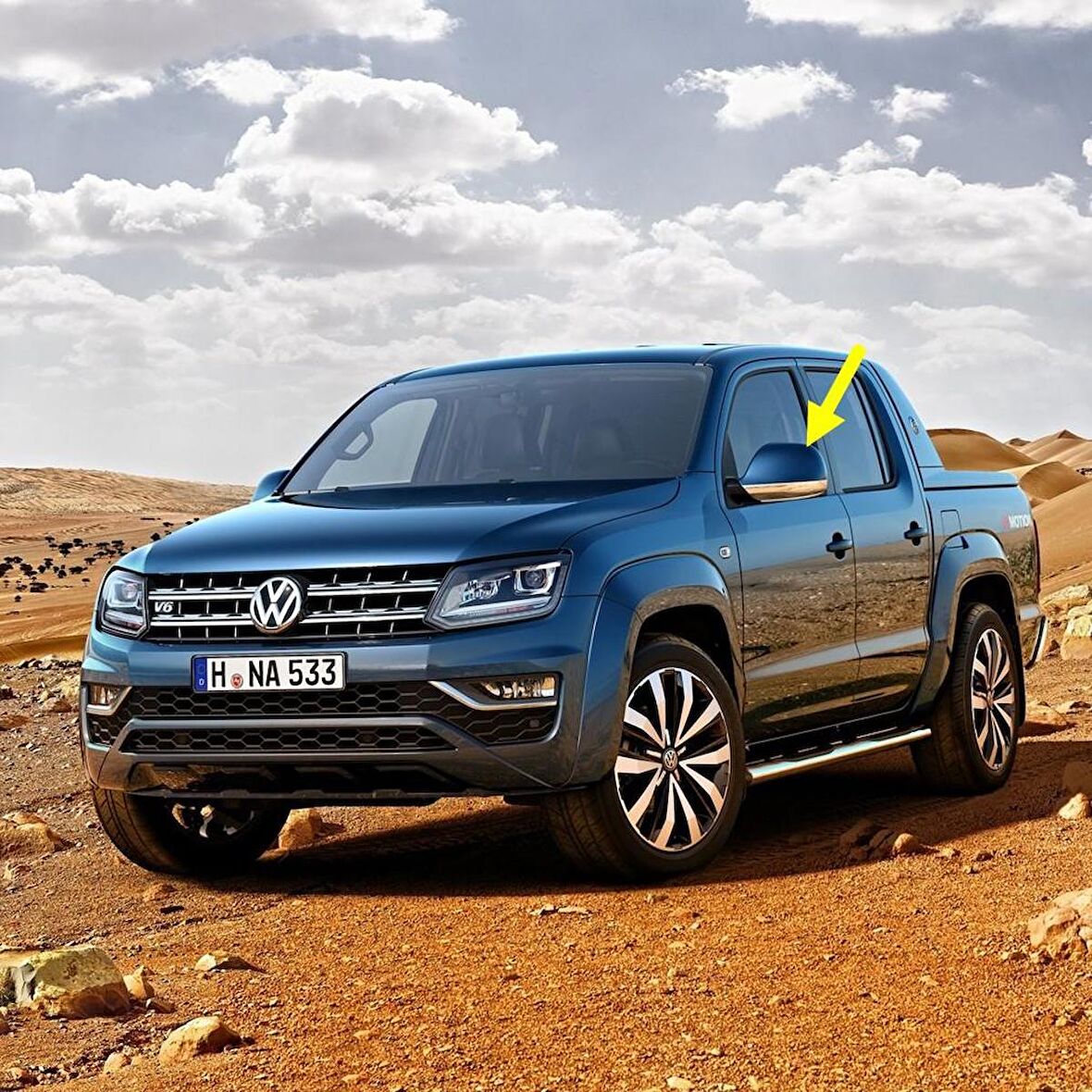 VW Amarok 2017-2022 Sol Yan Dış Dikiz Aynası Üst Kapağı 7E1857527L