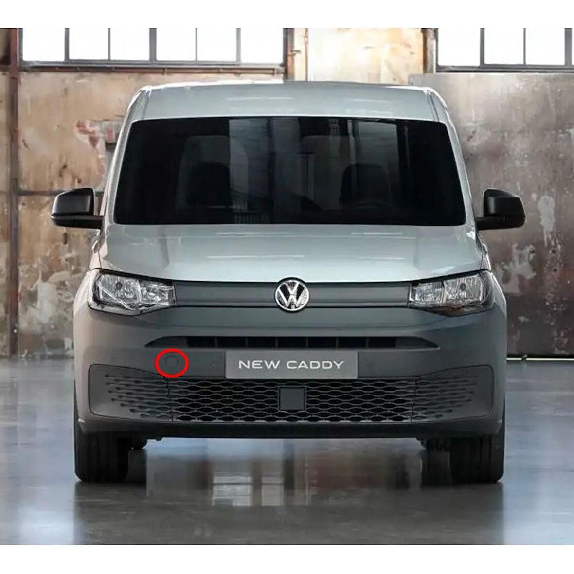 VW Caddy 2021-2024 Ön Tampon Çeki Demiri Kapağı Boyanmaz 2K7807241