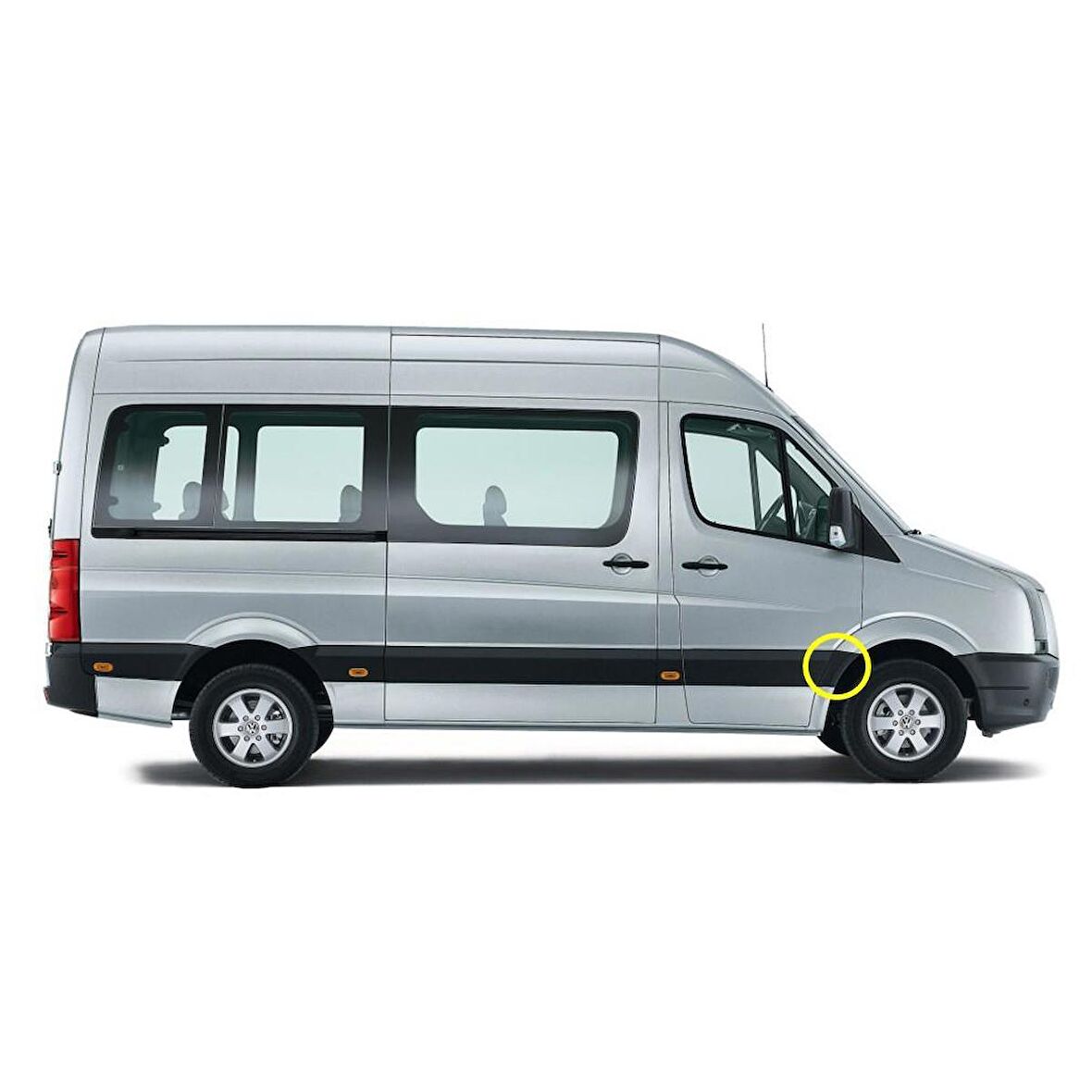 VW Crafter 2006-2016 Sağ Ön Teker Arkası Plastik Kaplama 2E1853536CE