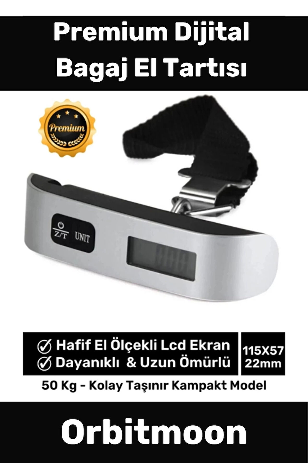 Özel Seri Dijital Lcd Ekran Bavul Ağırlık Çok Amaçlı Taşınabilir Bagaj El Tartısı Max 50 Kg