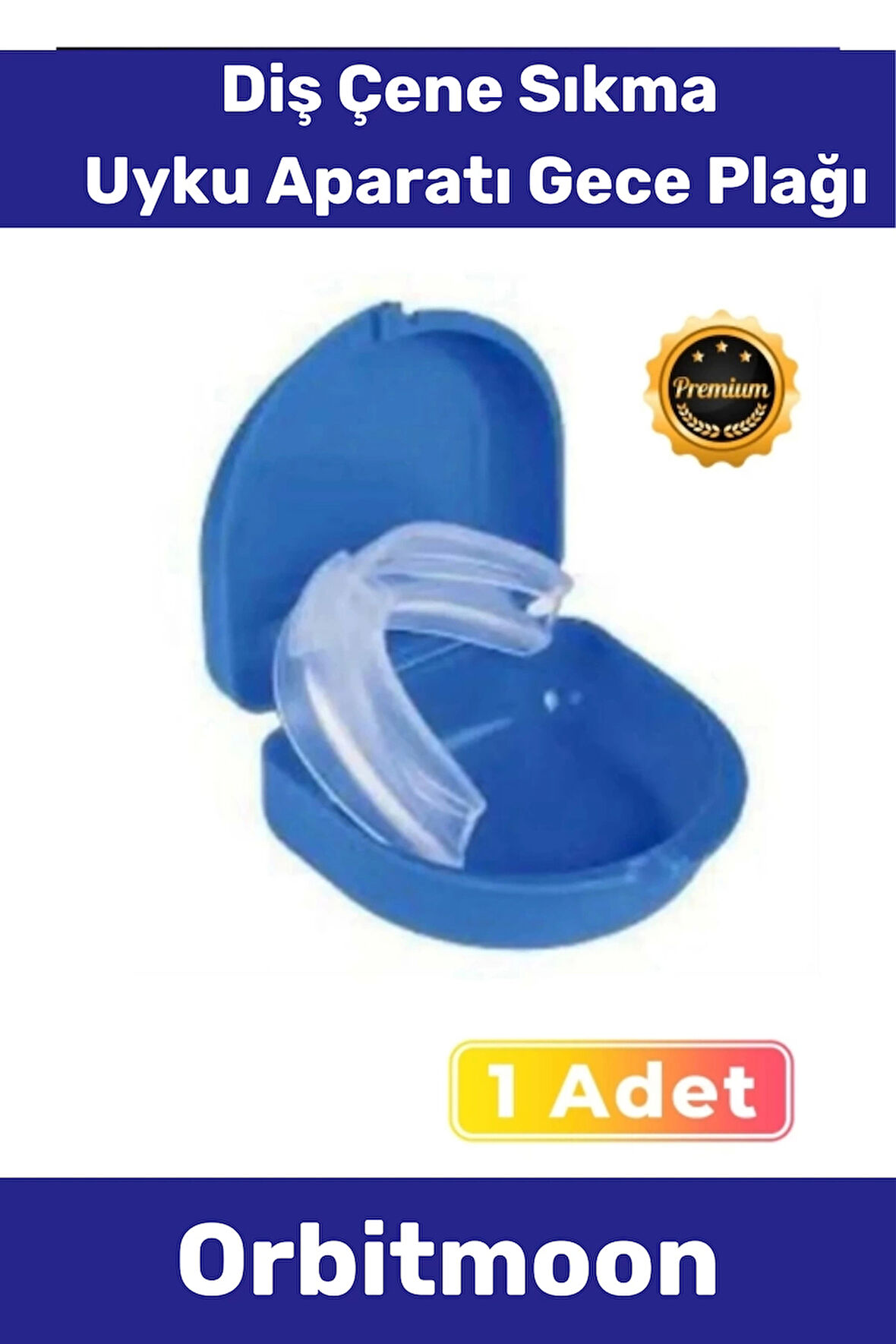 Premium Özel Seri Gece Plağı Çene Diş Sıkma Gıcırdatma Önleyici Koruyucu Diş Aparatı