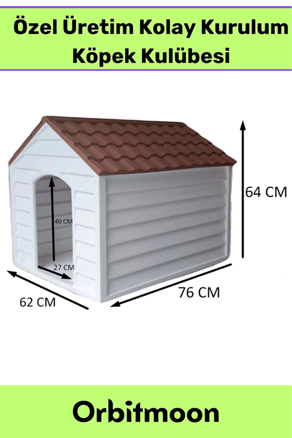 Premium Ürün Kolay Kurulum Portatif Taşınabilir Bahçe Ev Yazlık Demonte Evcil Hayvan Köpek Kulübesi