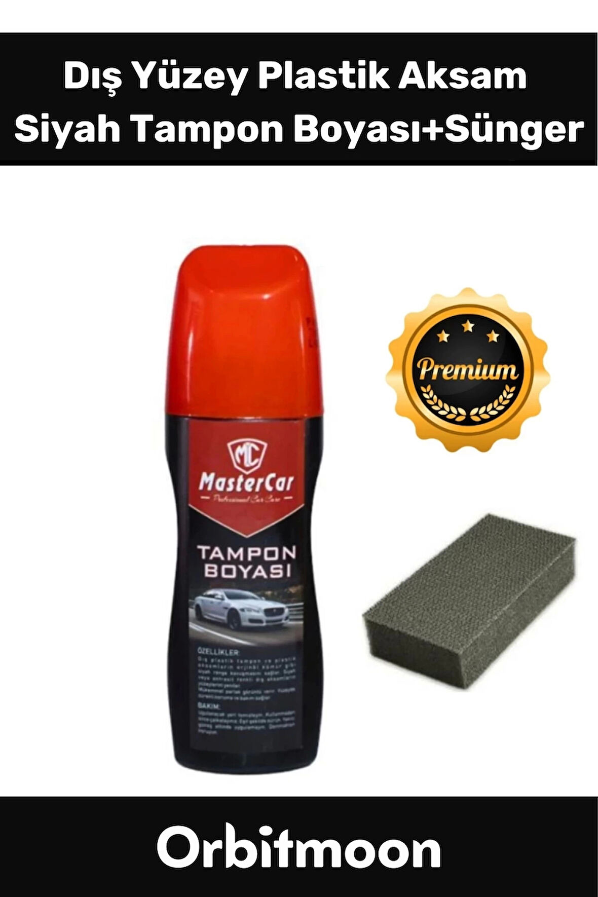 Premium Seri Uzun Süre Suya Dayanıklı Eskimiş Yüzey Dış Plastik Aksam Kauçuk Siyah Tampon Boyası