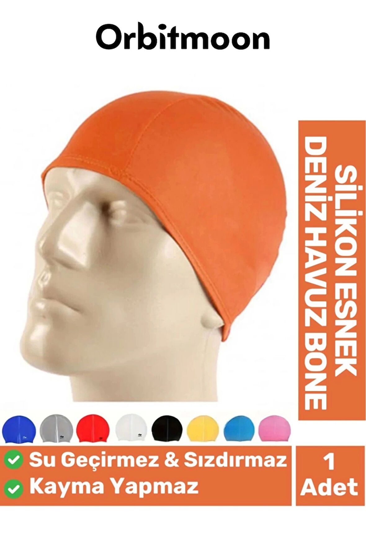 Yeni Seri Kaymaz Su Geçirmez Sızdırmaz Silikon Yüzücü Elastik Yüzme Şapkası Havuz Deniz Bonesi