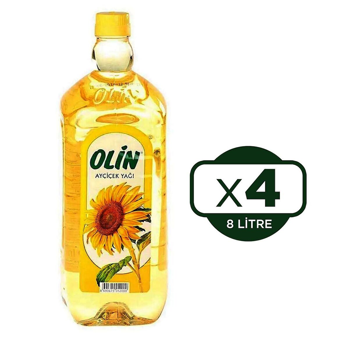 Olin Pet Ayçiçek Yağı 4x2 lt 